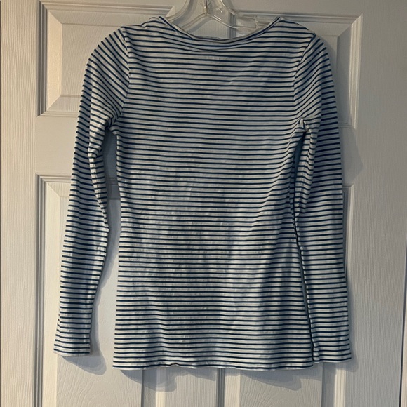 Old Navy Navy and White Striped Long Sleeve Top - Picture 5 of 5